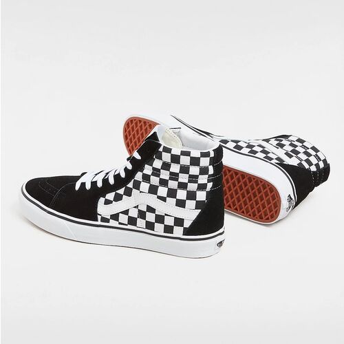 Zapatillas Blanca y Negra Vans Checkerboard SK8-HI 40