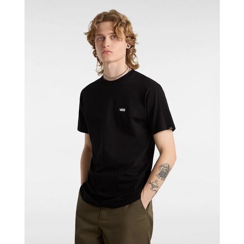 Camiseta Negra Vans Left Chest Logo S