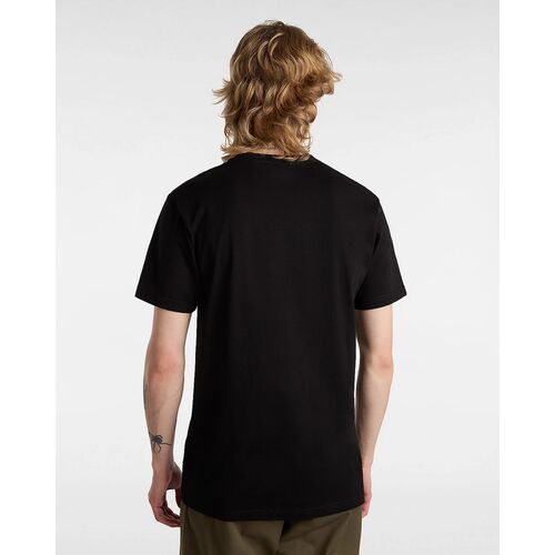 Camiseta Negra Vans Left Chest Logo S