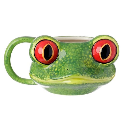 Taza con forma de Cabeza de Rana Puckator