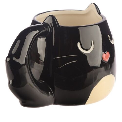 Taza Gato Feline Negro Puckator