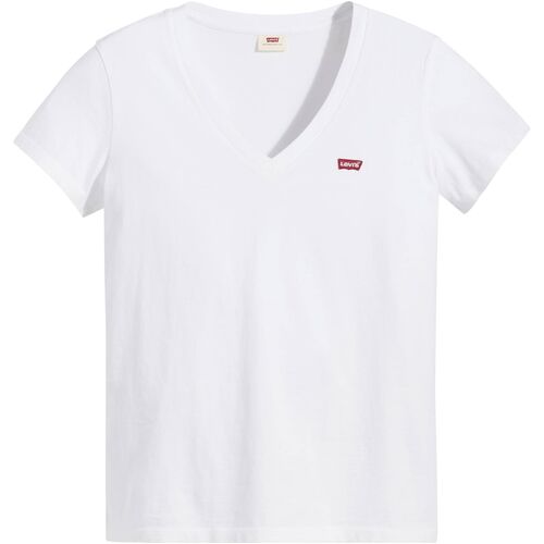 Camiseta Blanca Levis Perfect Tee de Cuello de Pico L