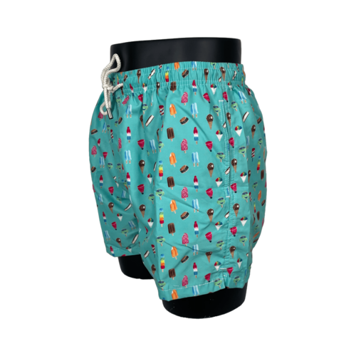 Baador Estampado Helado Verde para Hombre | Blue Coast Yachting - Diseo Exclusivo y Comodidad XL