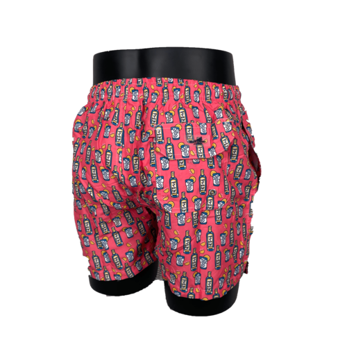 Baador Estampado Vermut rosa para Hombre | Blue Coast Yachting - Diseo Exclusivo y Comodidad XL