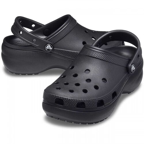 Zuecos Negros Crocs Classic Platform W Black 36/37