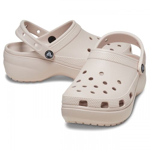 Zuecos Rosas Crocs Classic Platform W Quartz 38/39