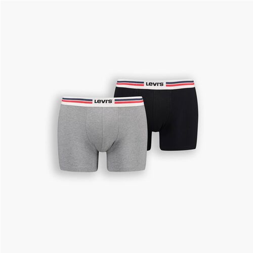 Pack 2 Calzoncillos Boxer Levis con Logotipo Negro-Girs S