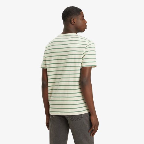 Camiseta Verde de Rayas Levis Avery Stripe Fog S