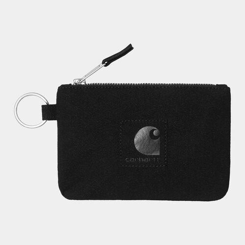 Cartera Negra Carhartt Artificial Suede Zip Wallet Black 