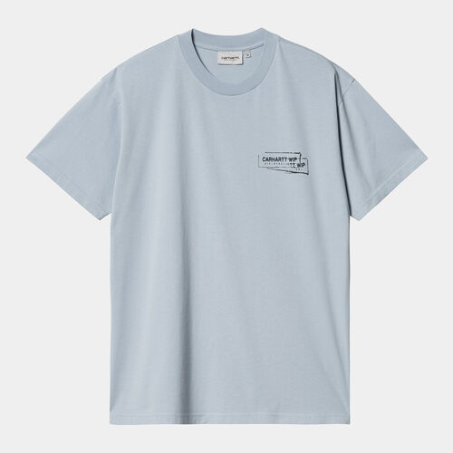 Camiseta Azul Carhartt Stamp T-Shirt Misty Sky XS