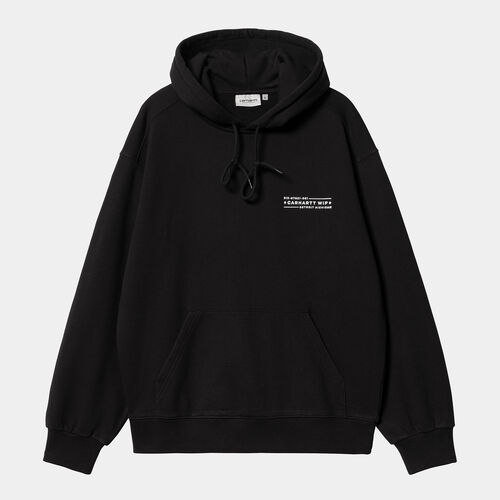 Sudadera Negro Carhartt Hooded Stamp Sweat Black S