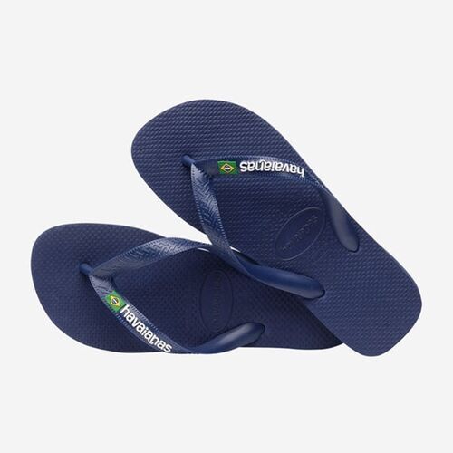 Chanclas Azules Havaianas Brasil Logo Navy Blue 41/42