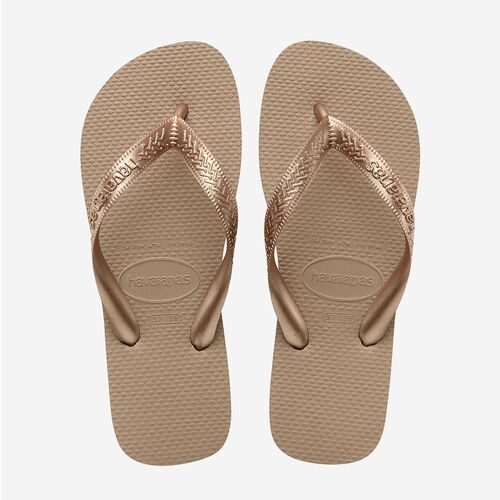 Chanclas Doradas Havaianas Top Tiras Rose Gold 37/38