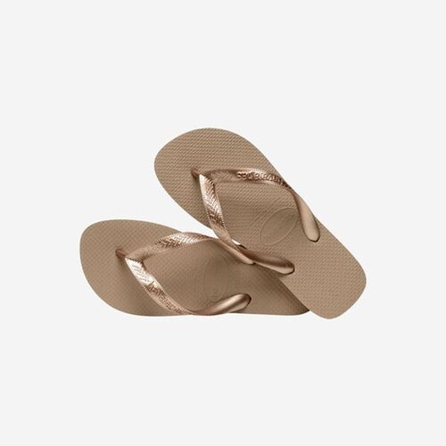 Chanclas Doradas Havaianas Top Tiras Rose Gold 37/38