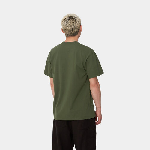 Camiseta Carhartt Verde American Script T-Shirt Tarragon S