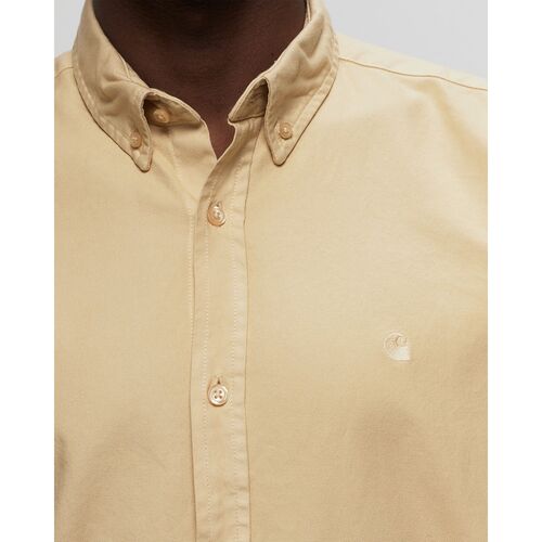 Camisa Carhartt Beige L/S Bolton Shirt Rattan S