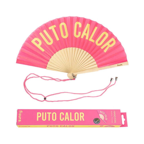 Abanico Rosa y Amarillo Fisura Puto Calor 