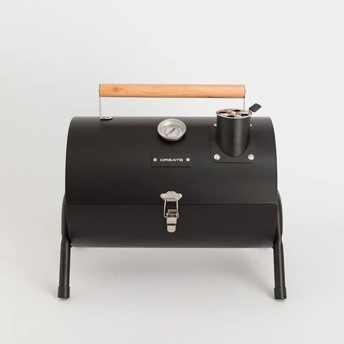 Barbacoa Negra Create Ahumadora de Carbn Porttil BBQ Smokey Compact 