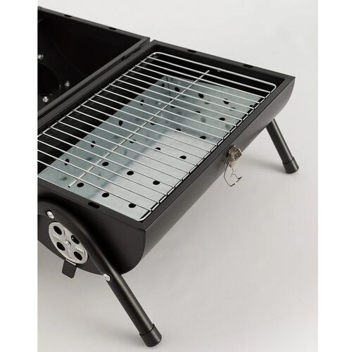 Barbacoa Negra Create Ahumadora de Carbn Porttil BBQ Smokey Compact 