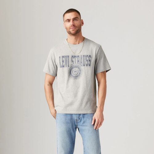 Camiseta Gris Levis Relaxed Fit Graphic Circle S