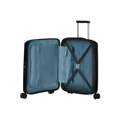 Maleta Negra American Tourister de Cabina AeroStep 55 cm