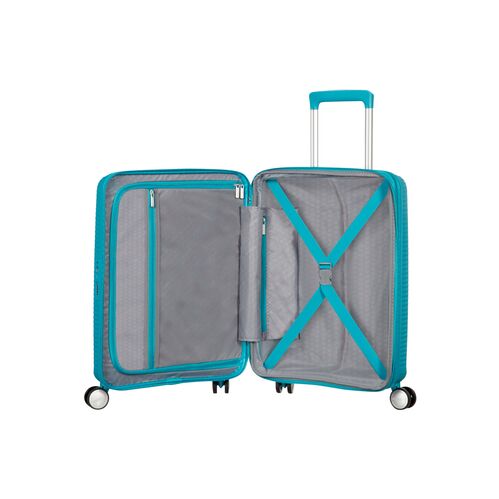 Maleta Azul American Tourister de Cabina SoundBox 55 cm Turquoise Tonic 