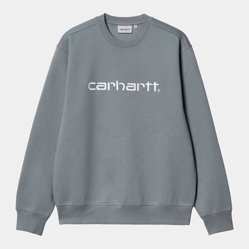 Sudadera Gris Carhartt sin capucha Sweat Dove Grey XS