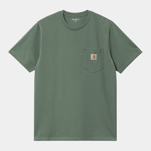 Camiseta Carhartt Verde con bolsillo S/S Pocket T-Shirt Duck Green M