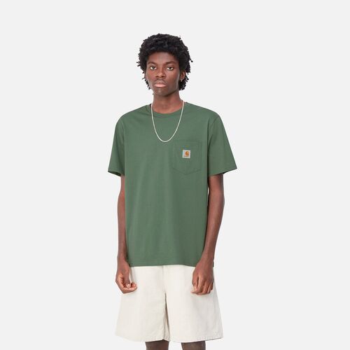 Camiseta Carhartt Verde con bolsillo S/S Pocket T-Shirt Duck Green M