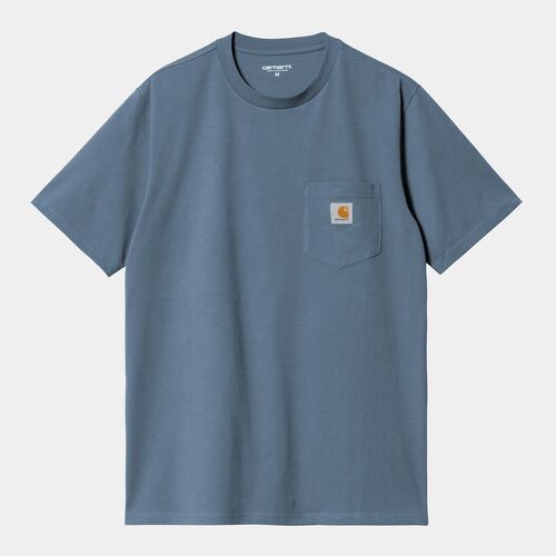 Camiseta Carhartt Azul con bolsillo S/S Pocket T-Shirt Positano M