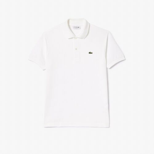 Polo Blanco Lacoste L12.12 con Logo Pequeño M