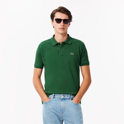 Polo Verde Lacoste L12.12 con Logo Pequeño M