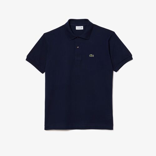 Polo Azul Marino Lacoste L12.12 con Logo Pequeño   S