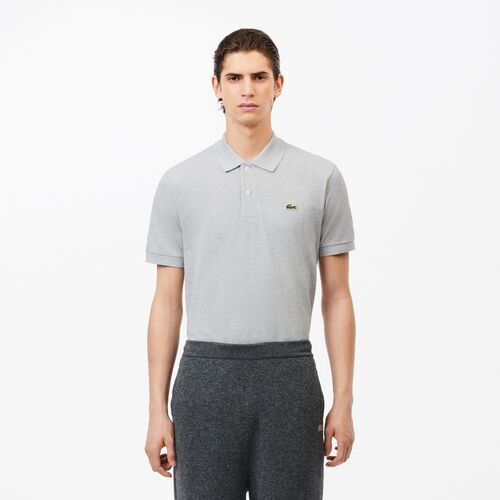 Polo Gris Lacoste L12.12 Heathered S