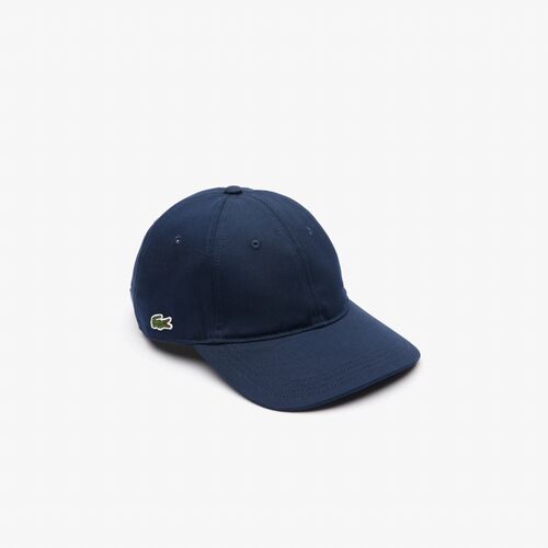 Gorra Azul Marino Lacoste Sarga de Algodón Ecológico 