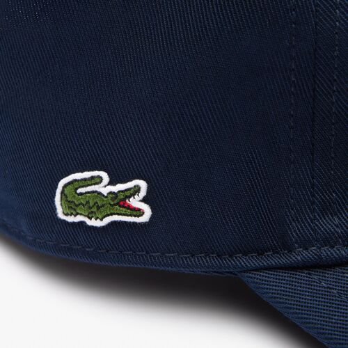 Gorra Azul Marino Lacoste Sarga de Algodón Ecológico 