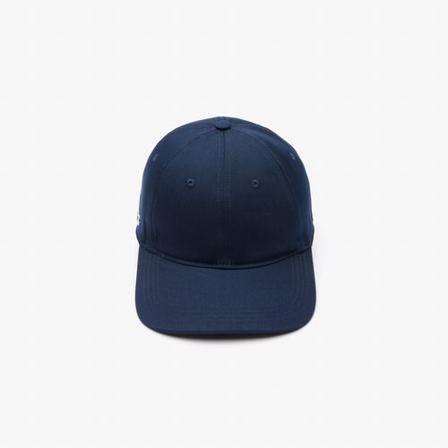 Gorra Azul Marino Lacoste Sarga de Algodón Ecológico 