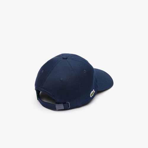 Gorra Azul Marino Lacoste Sarga de Algodón Ecológico 