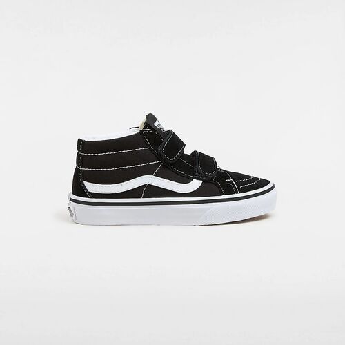 Zapatillas Negras Vans de Niños con Cierre Adherente Sk8-Mid Reissue (4-8 años) 30