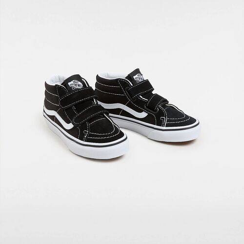 Zapatillas Negras Vans de Niños con Cierre Adherente Sk8-Mid Reissue (4-8 años) 30