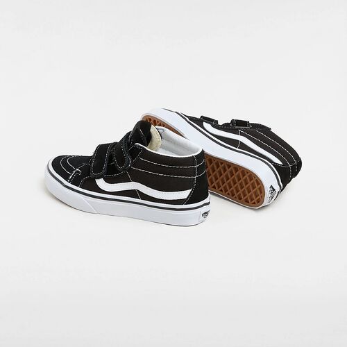 Zapatillas Negras Vans de Niños con Cierre Adherente Sk8-Mid Reissue (4-8 años) 30