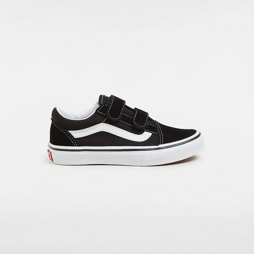 Zapatillas Negras Vans con Cierre Adherente Junior Old Skool (4-8 años) 28