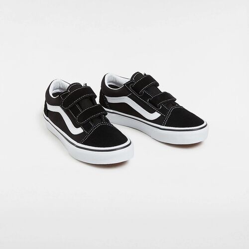 Zapatillas Negras Vans con Cierre Adherente Junior Old Skool (4-8 años) 28