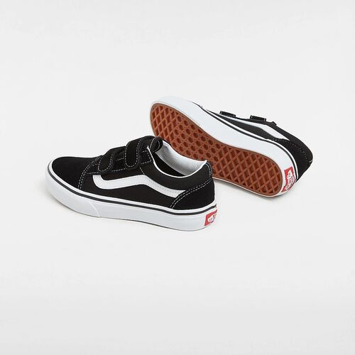 Zapatillas Negras Vans con Cierre Adherente Junior Old Skool (4-8 años) 28