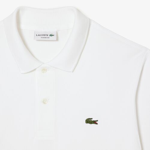 Polo Blanco Lacoste L.12.12 Manga Larga M