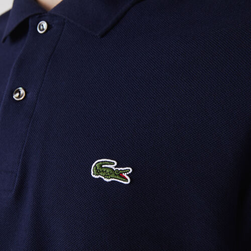 Polo Azul Lacoste L.12.12 Manga Larga S