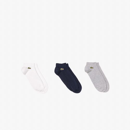 Pack de 3 Calcetines Bajos Gris/Azul/Blanco Lacoste 43/46