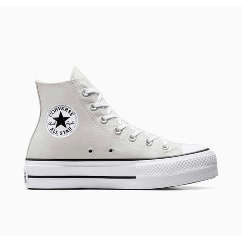 Converse grises suela alta best sale