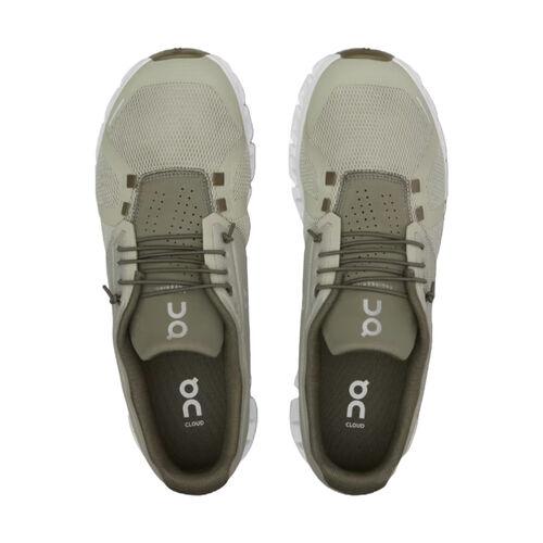 Zapatillas Verdes On Running Cloud 5 Hombre Chalk - Grove 40