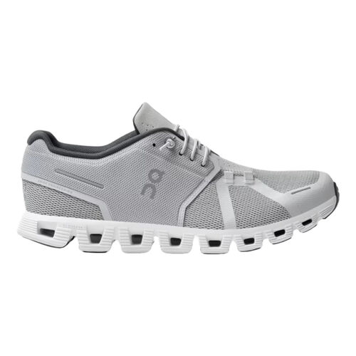 Zapatillas Grises On Running Cloud 5 Hombre Glacier - White 42